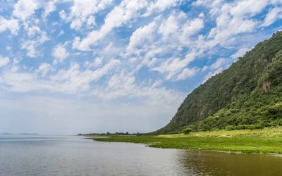Lake Manyara and East Africa Rift Valley Escarpment in Arusha Tanzania